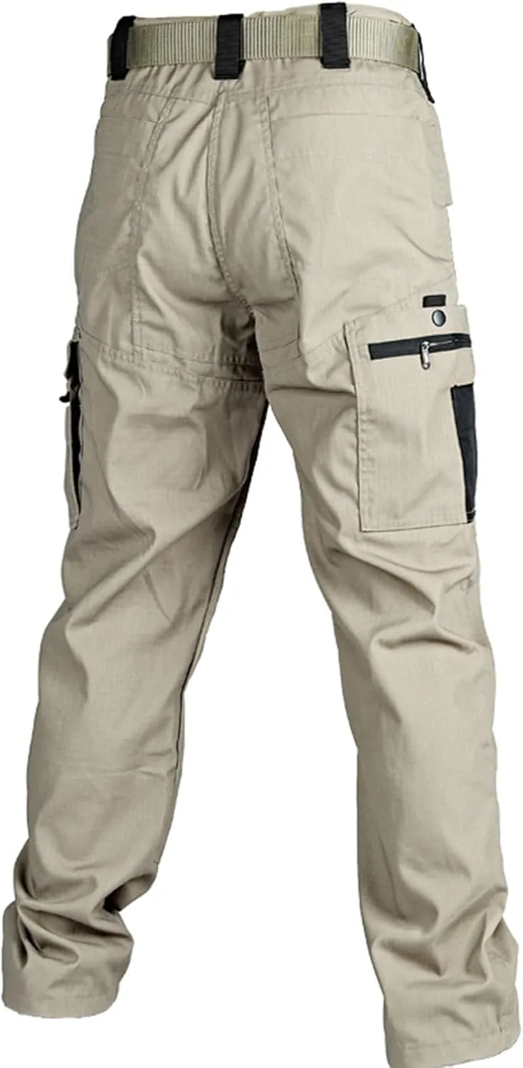 Mens Tactical Pants Ripstop Waterproof Lightweight Cargo Pants Military Carpenter Hunting Trousers with Pockets