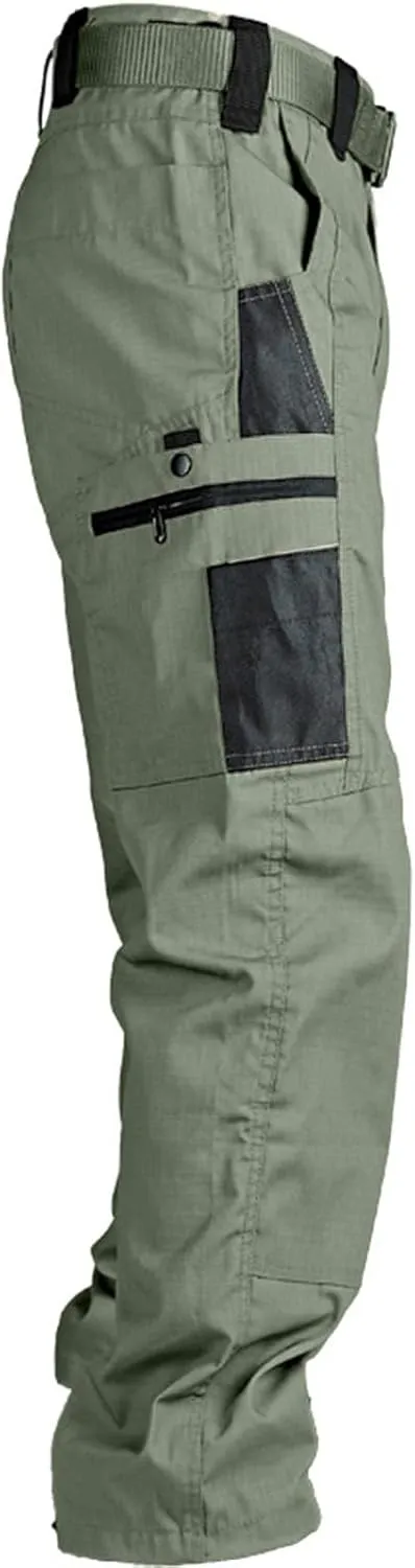 Mens Tactical Pants Ripstop Waterproof Lightweight Cargo Pants Military Carpenter Hunting Trousers with Pockets