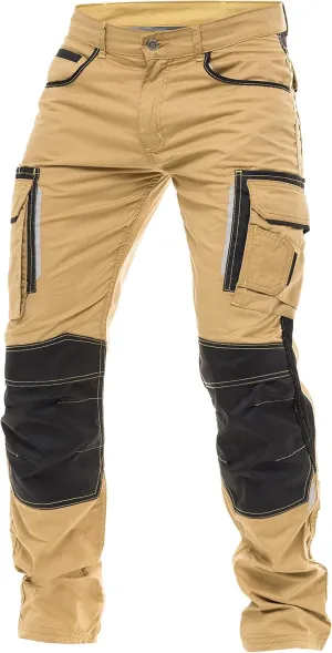 Mens Utility Work Heavy Duty Construction Workwear Pants Carpenter Knee Reinforcement Trousers Cordura Safety Pants