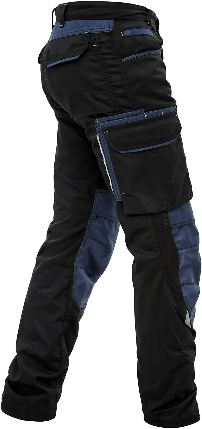 Mens Utility Work Heavy Duty Construction Workwear Pants Carpenter Knee Reinforcement Trousers Cordura Safety Pants