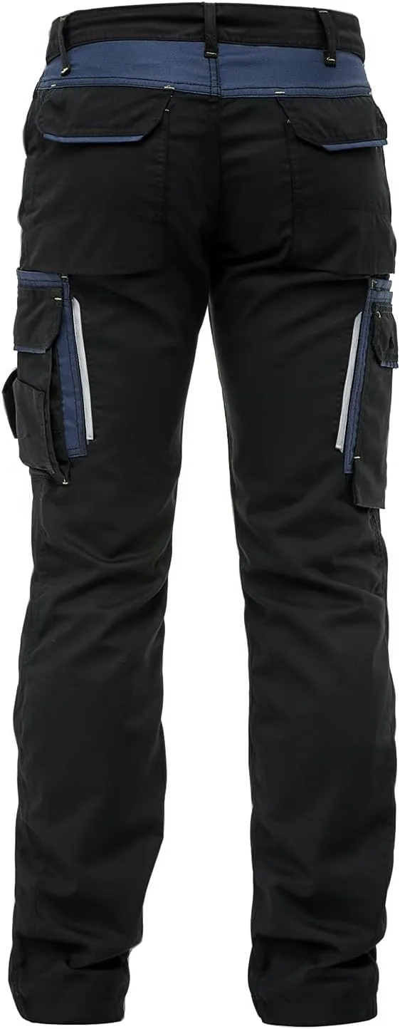 Mens Utility Work Heavy Duty Construction Workwear Pants Carpenter Knee Reinforcement Trousers Cordura Safety Pants