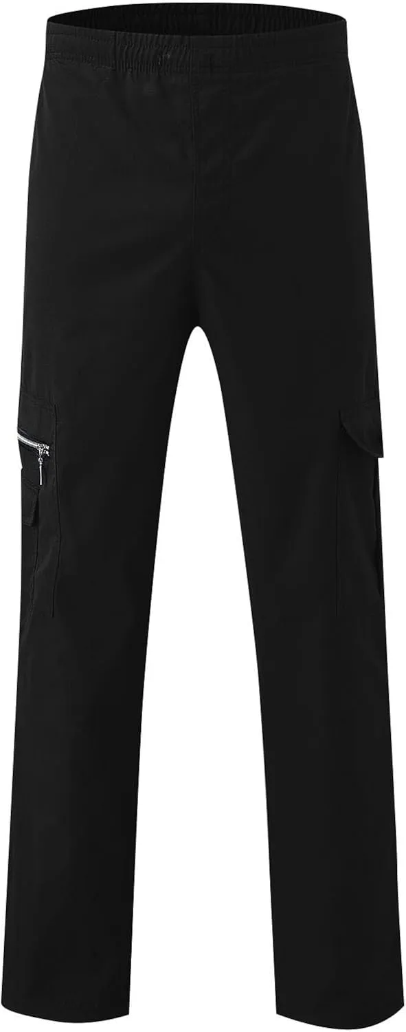 Mens Work Pants Cargo Multi Pockets Big and Tall Relaxed Fit Work Hiking Stretch Outdoor Joggers Trousers