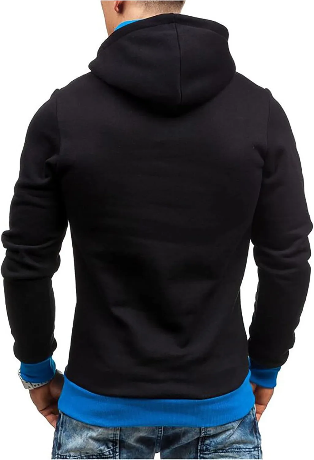 Men's Zip Up Hoodie Casual Camouflage Sports Sweatshirt Long Sleeve Zipper Hooded Jacket Coat