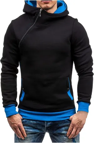Men's Zip Up Hoodie Casual Camouflage Sports Sweatshirt Long Sleeve Zipper Hooded Jacket Coat