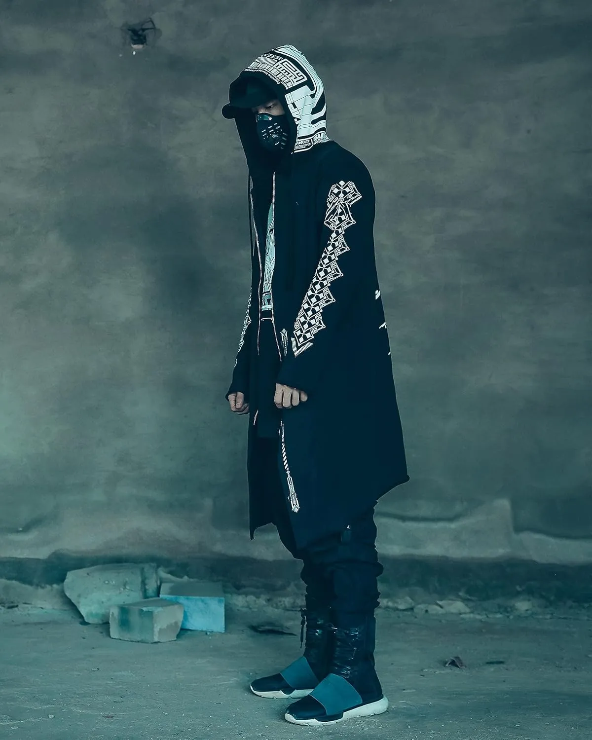 Niepce Inc Graphic Cyberpunk Zip Up Men's Fashion Hoodies Sweatshirts
