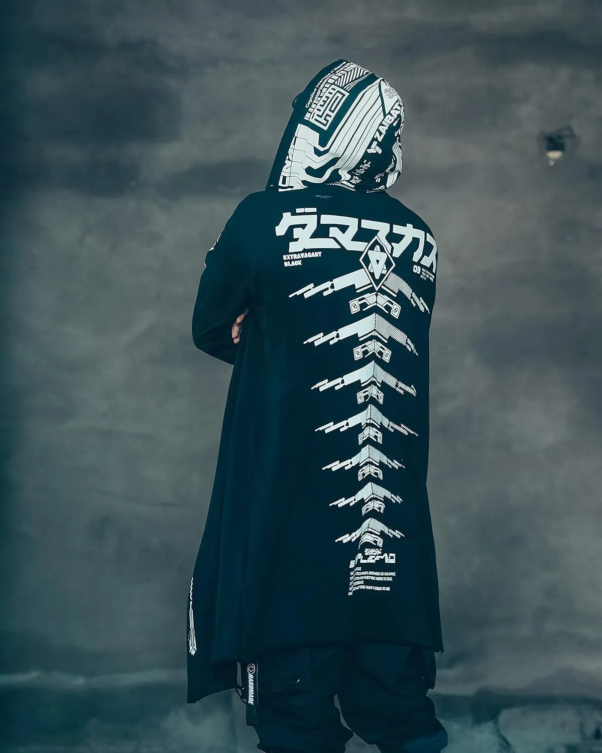 Niepce Inc Graphic Cyberpunk Zip Up Men's Fashion Hoodies Sweatshirts