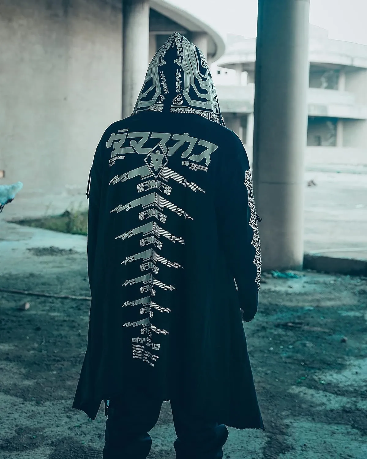 Niepce Inc Graphic Cyberpunk Zip Up Men's Fashion Hoodies Sweatshirts