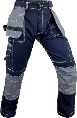 Notus Men’s Construction Tactical Carpenter Multi-Pockets Cordura Knee and Holster Pockets Reinforced Work Pants