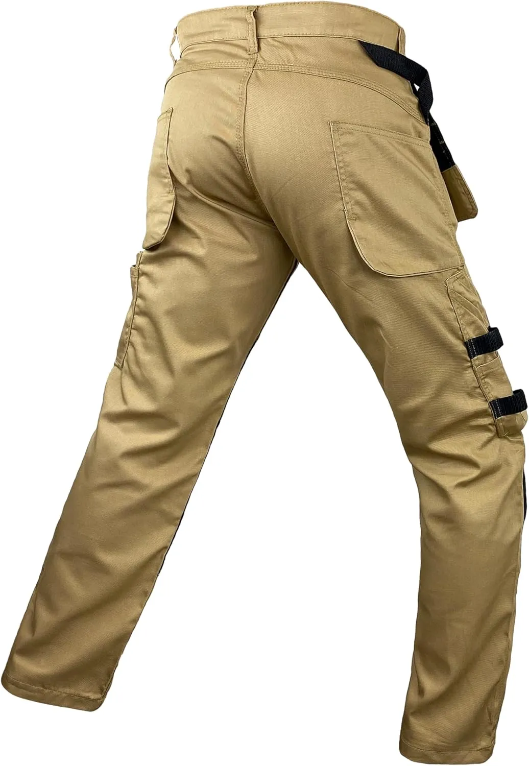 Notus Men’s Work Casual Tactical Cordura Knee Carpenter Construction Utility Cargo Work Trousers Pants
