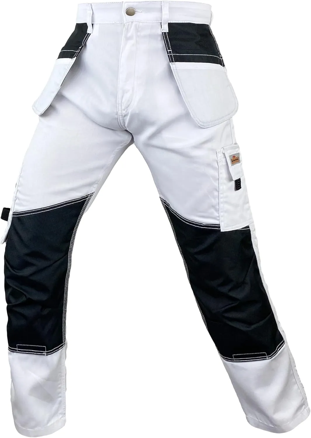 Notus Men’s Work Casual Tactical Cordura Knee Carpenter Construction Utility Cargo Work Trousers Pants