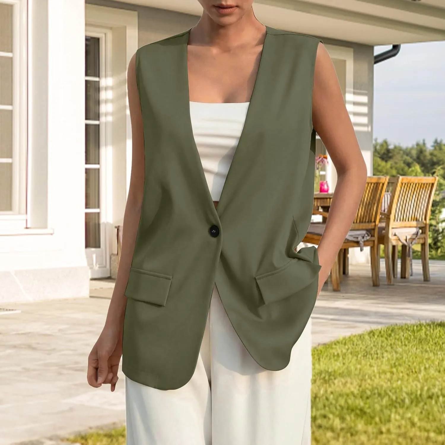Oversized Blazers for Women Business Ladies Blazers Long Sleeve Causal Fall Blazers Baggy With Pockets Cardigan