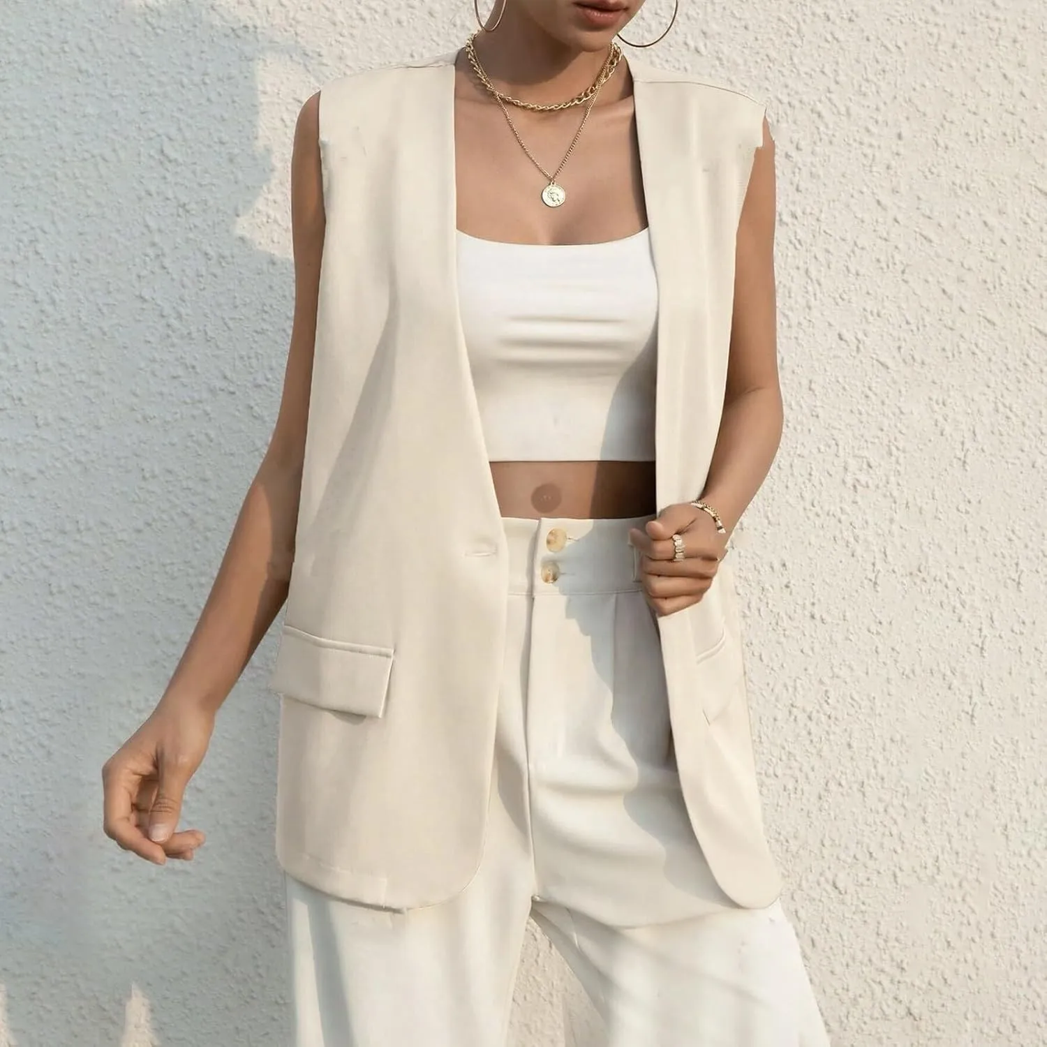 Oversized Blazers for Women Business Ladies Blazers Long Sleeve Causal Fall Blazers Baggy With Pockets Cardigan