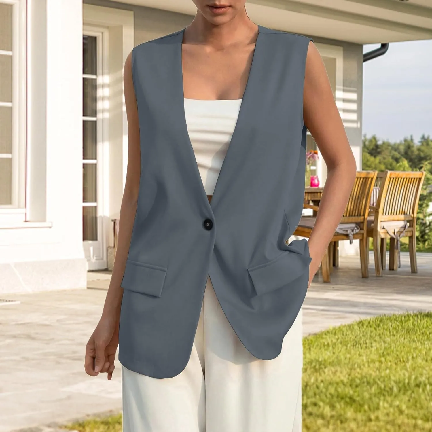 Oversized Blazers for Women Business Ladies Blazers Long Sleeve Causal Fall Blazers Baggy With Pockets Cardigan