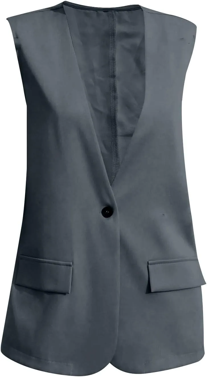 Oversized Blazers for Women Business Ladies Blazers Long Sleeve Causal Fall Blazers Baggy With Pockets Cardigan