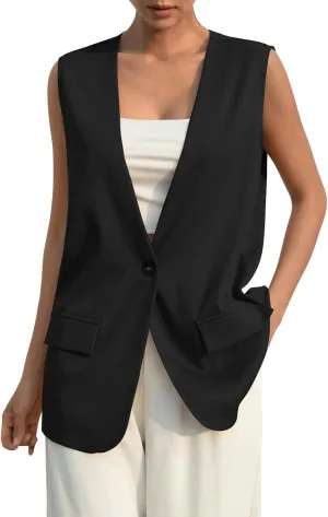Oversized Blazers for Women Business Ladies Blazers Long Sleeve Causal Fall Blazers Baggy With Pockets Cardigan
