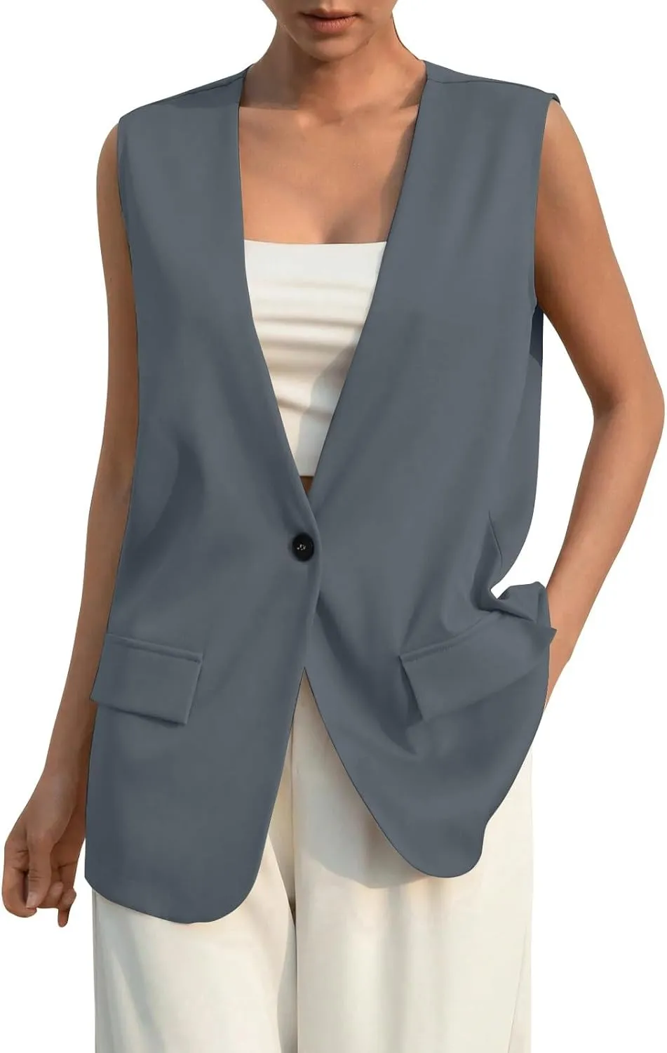 Oversized Blazers for Women Business Ladies Blazers Long Sleeve Causal Fall Blazers Baggy With Pockets Cardigan