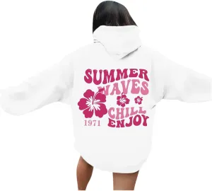 Oversized Hoodies for Women Teen Girls Pink Letter Graphic Long Sleeve Y2K Hooded Comfort Sweatshirt Pink Hoodie