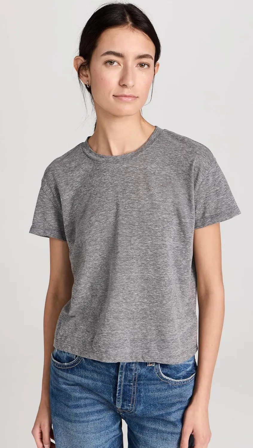 perfectwhitetee Women's Harley Cotton Boxy Crew Tee