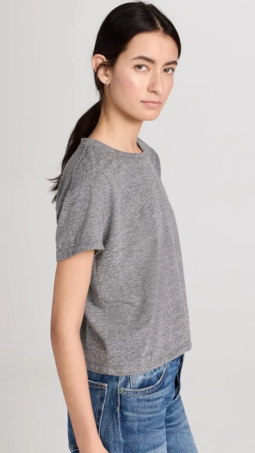 perfectwhitetee Women's Harley Cotton Boxy Crew Tee