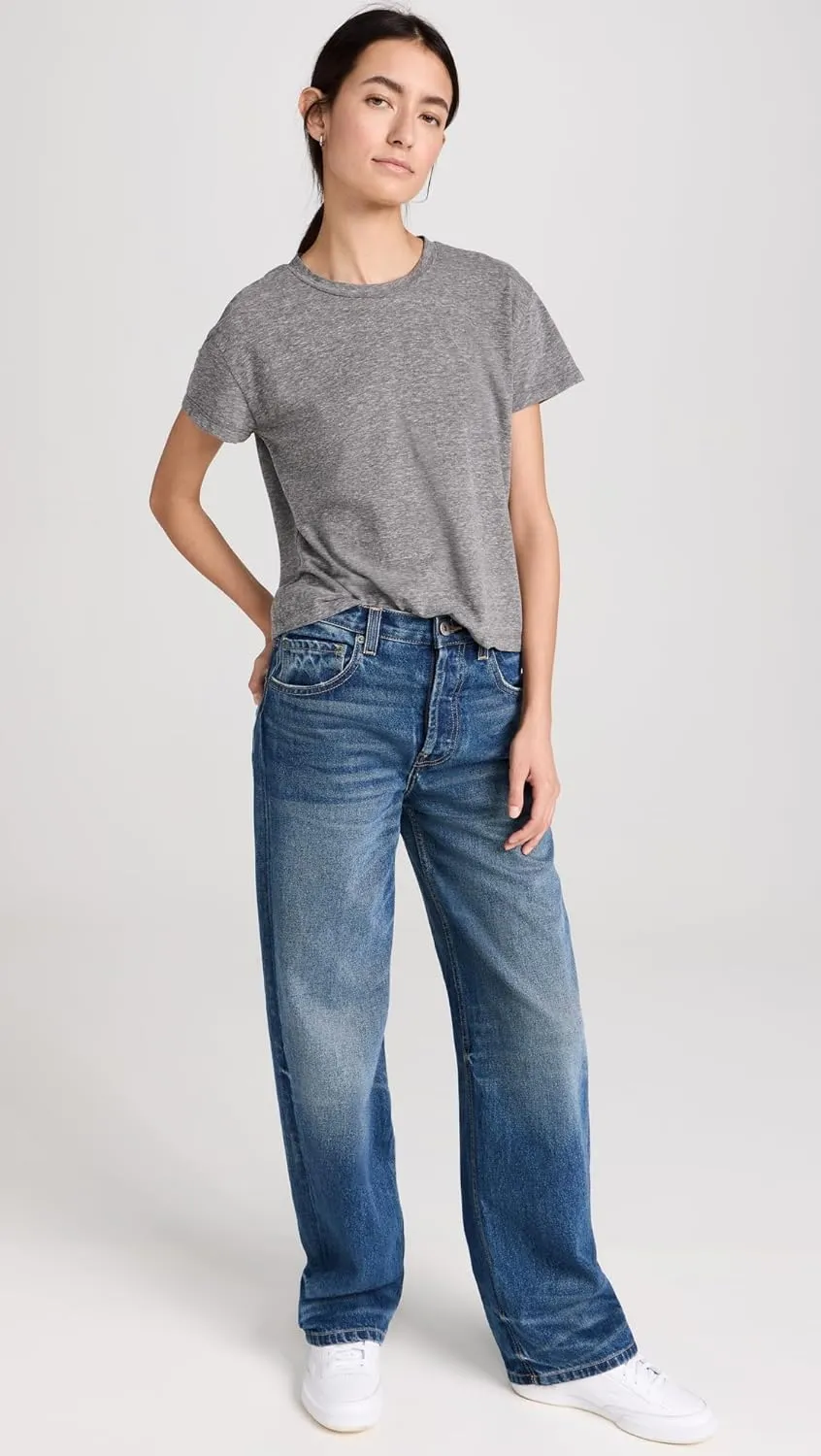 perfectwhitetee Women's Harley Cotton Boxy Crew Tee