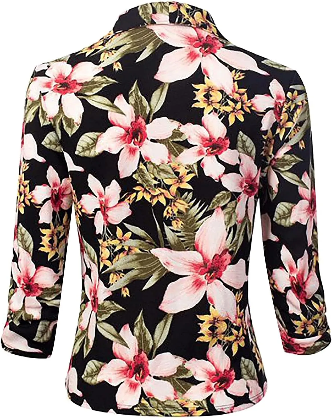 Plus Size Blazers for Curvy Women Office Ladies Jacket Long Sleeve Prtite Trendy Blazers Fitted With Pockets Suit