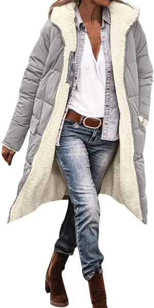 Sales Today Clearance Womens Down Jacket Women Clothing Down Jackets & Parkas Women's Hooded Jacket Quilted Jacket Fashion for Daily Womens Lightweight Down Jackets Womens Puffer Jacket with Belt