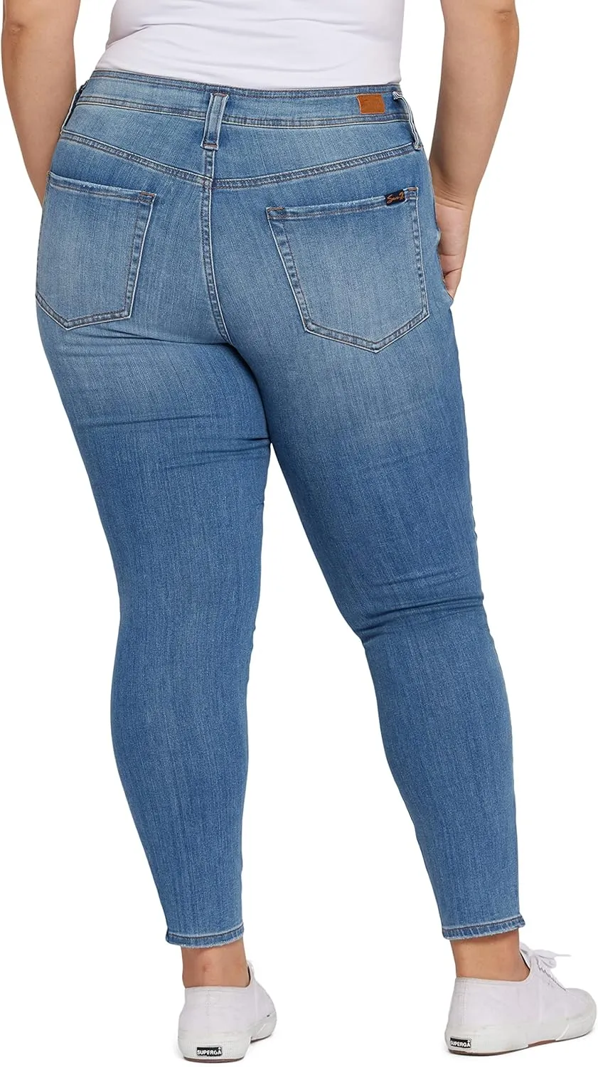 Seven7 Women's Plus Size Greenwhich Skinny