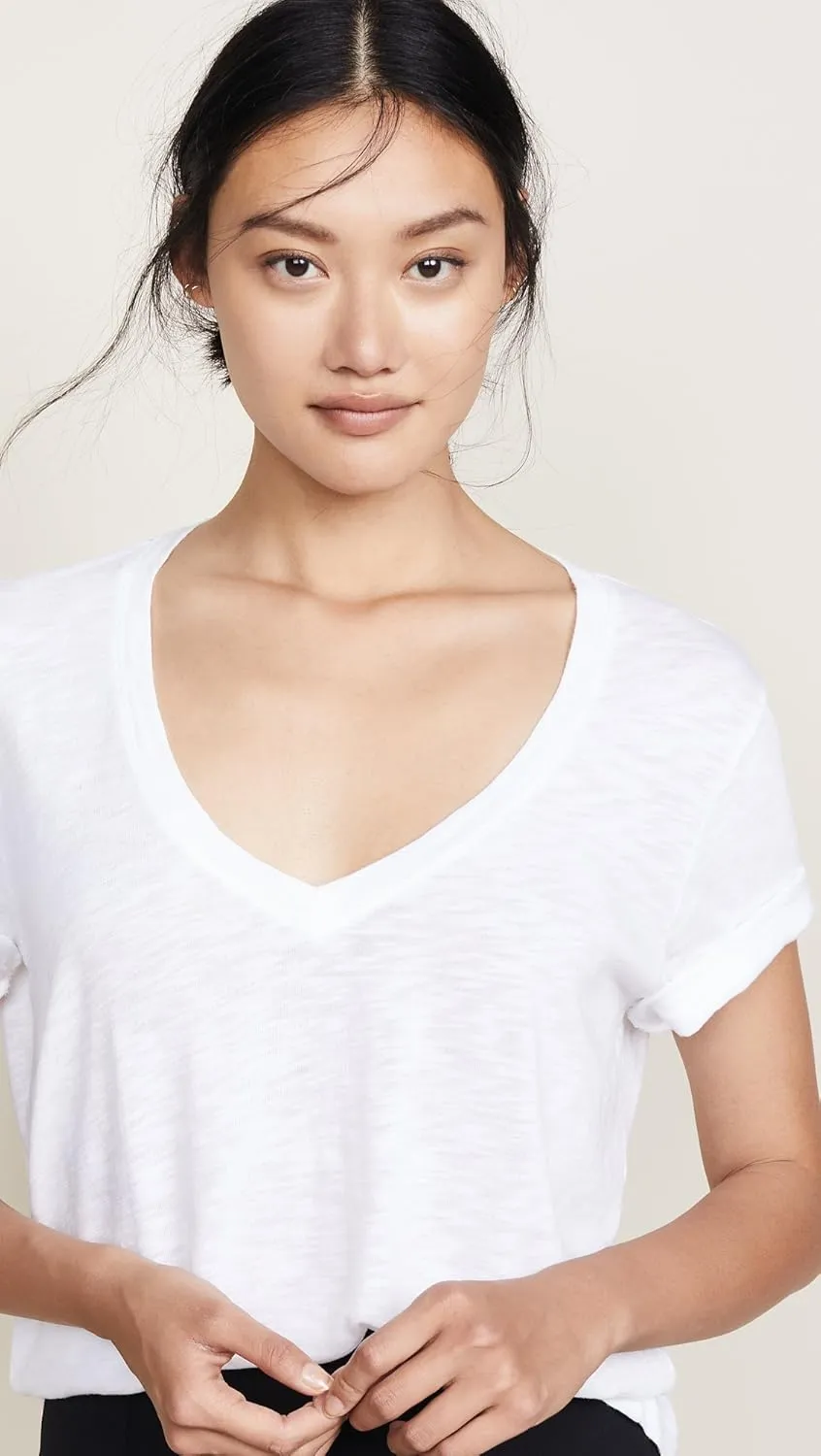 Splendid Women's Cotton Modal Slub V Tee