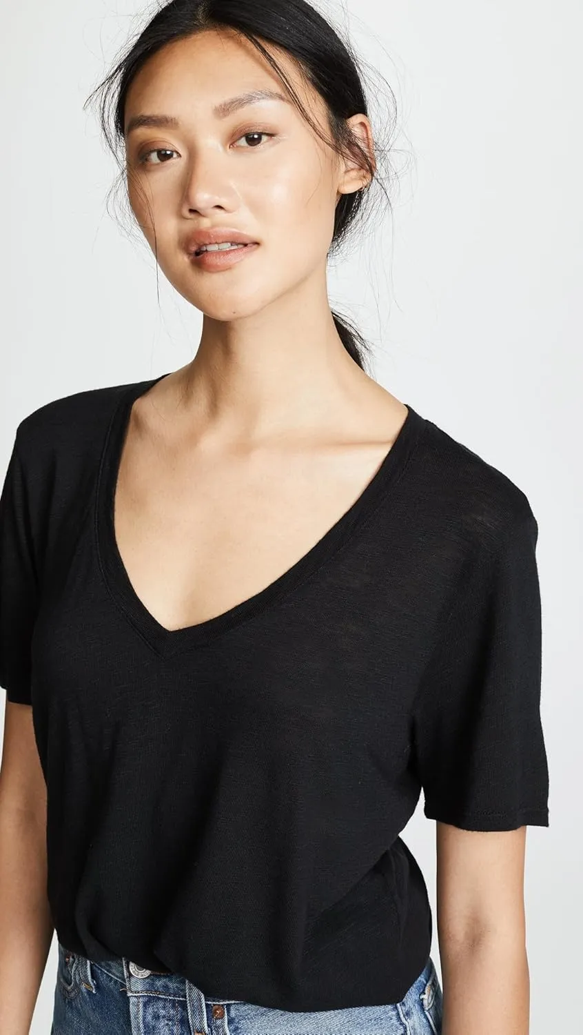 Splendid Women's Cotton Modal Slub V Tee