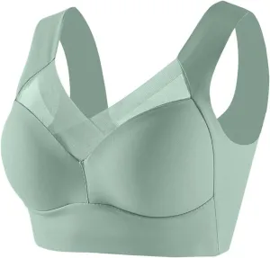 Sports Bras for Women Solid Seamless Casual Underwear Wirefree Comfy Full Coverage Everyday Bras Push Up Brattles