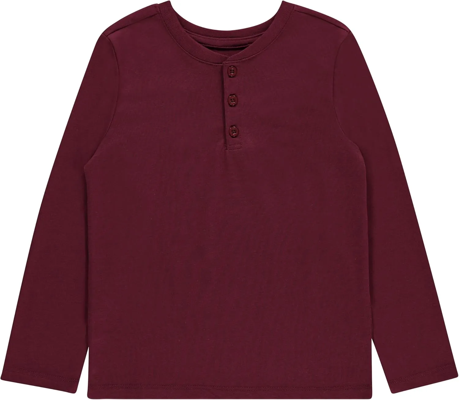 Stitch & Stone Boys 4 Pack Long Sleeve Tops, Soft Cotton Crewneck Tees, Casual Boys’ Clothing, Comfortable Everyday Wear