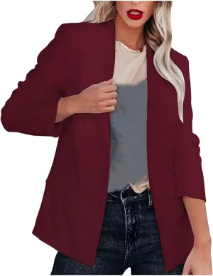 TARIENDY Fall Blazers for Women 2025 Womens Business Casual Blazers Long Sleeve Jackets Lightweight Open Front Cardigan