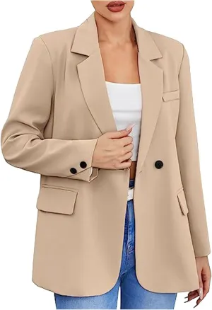 TARIENDY Womens Blazers Dressy Casual Women's Plus Size Casual Blazers Long Sleeve Jackets Open Front Office Cardigan 2025