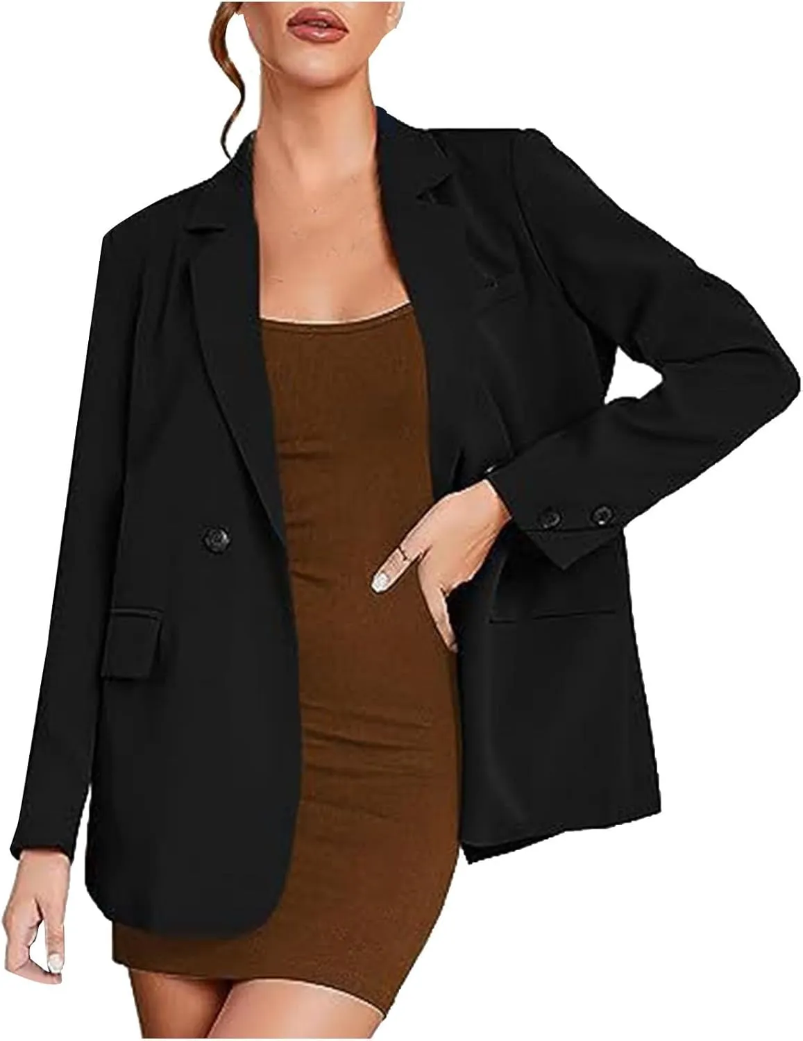 TARIENDY Womens Blazers Dressy Casual Women's Plus Size Casual Blazers Long Sleeve Jackets Open Front Office Cardigan 2025
