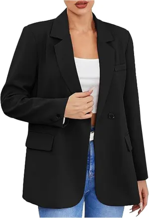 TARIENDY Womens Blazers Dressy Casual Women's Plus Size Casual Blazers Long Sleeve Jackets Open Front Office Cardigan 2025