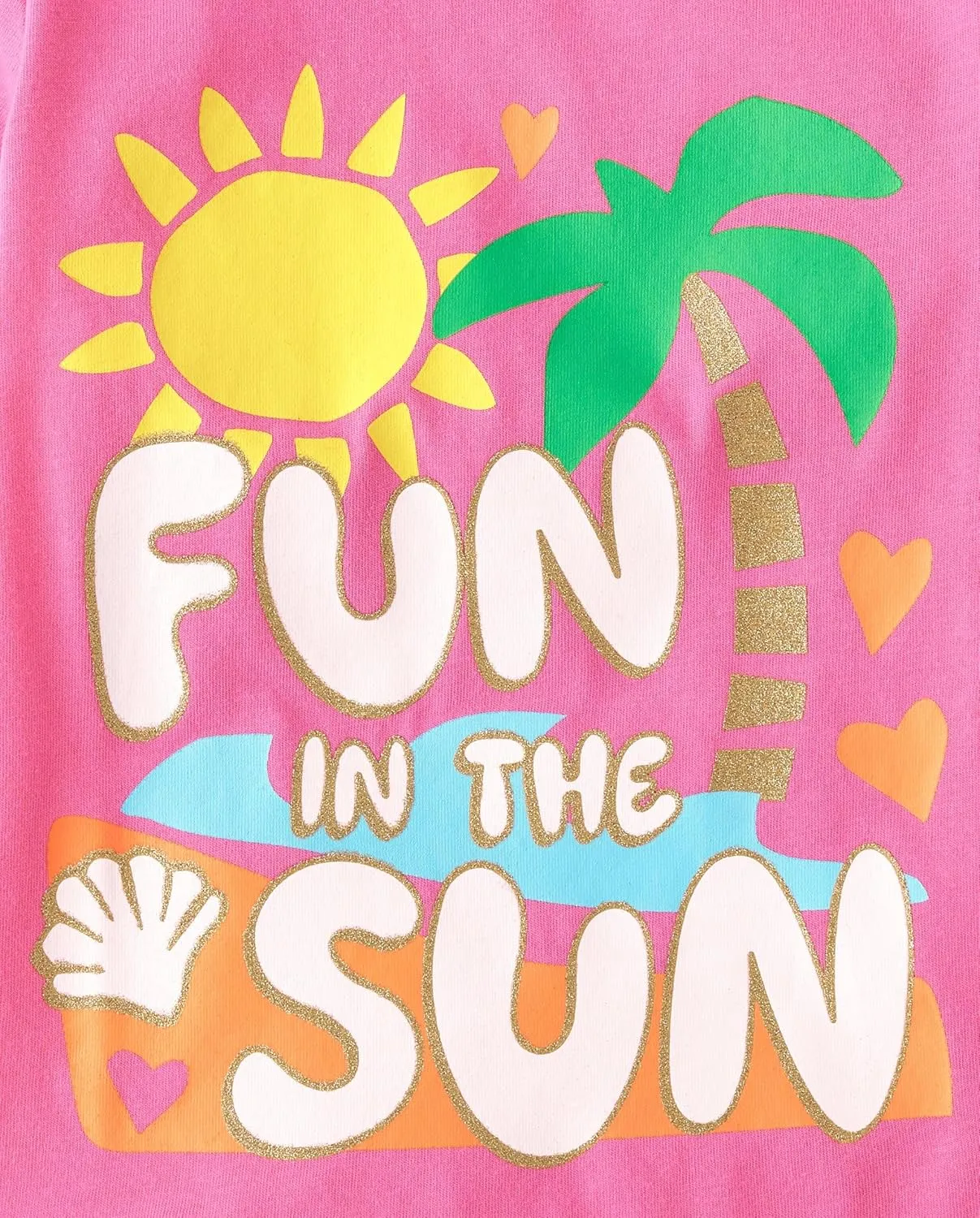 The Children's Place Baby and Toddler Girls' Assorted Everyday Short Sleeve Graphic T-Shirts, Multipack