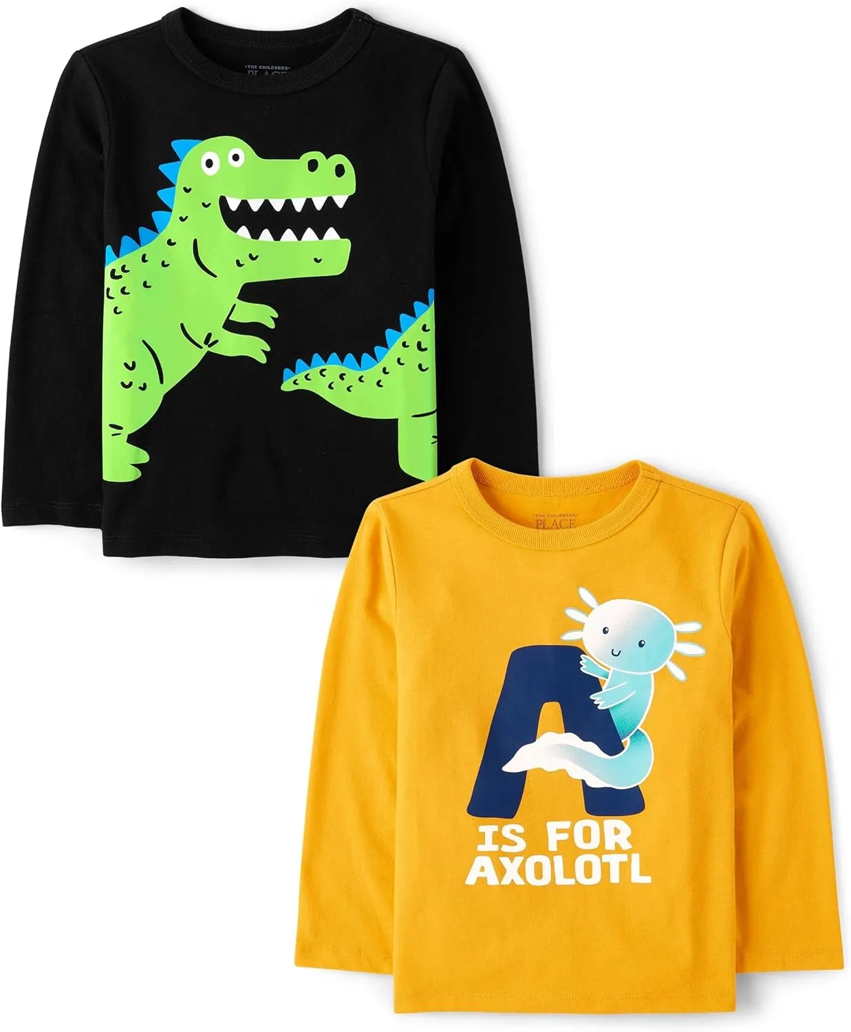 The Children's Place Baby Boys' and Toddler Assorted Everyday Long Sleeve Graphic T-Shirts,multipacks
