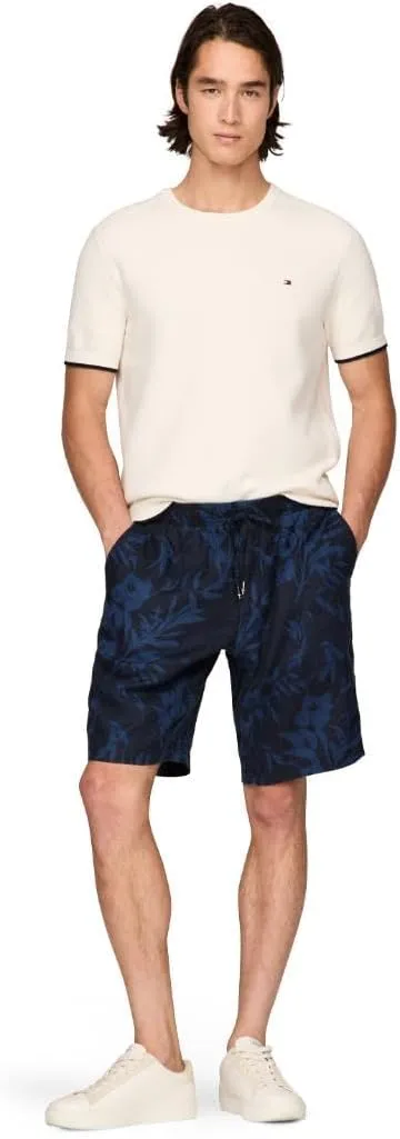 Tommy Hilfiger Men's Summer Linen Shorts 10 Inch in Relaxed Fit