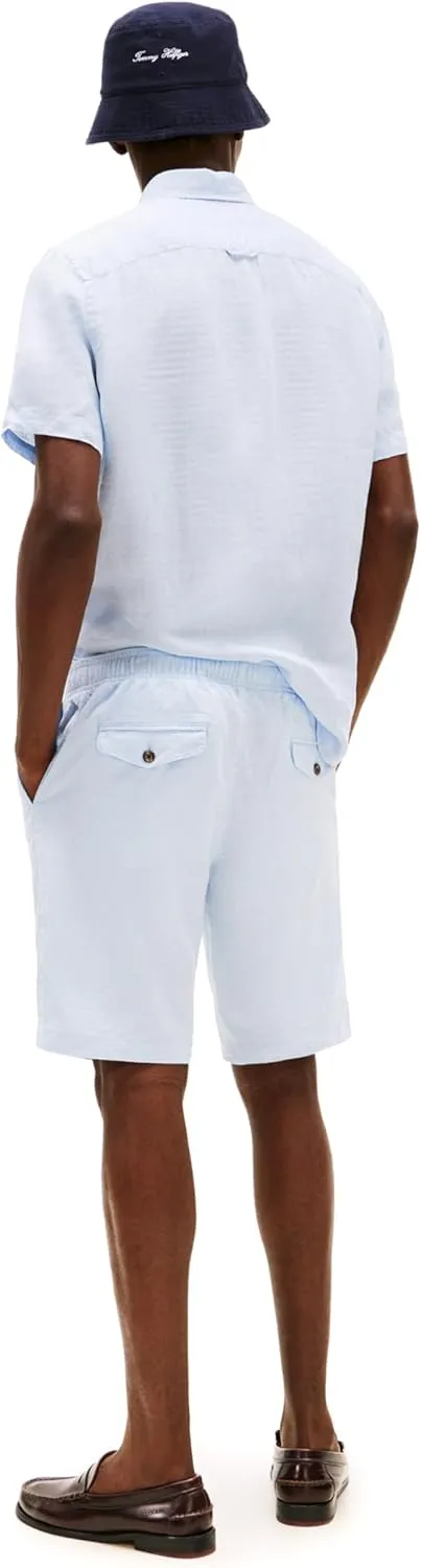 Tommy Hilfiger Men's Summer Linen Shorts 10 Inch in Relaxed Fit