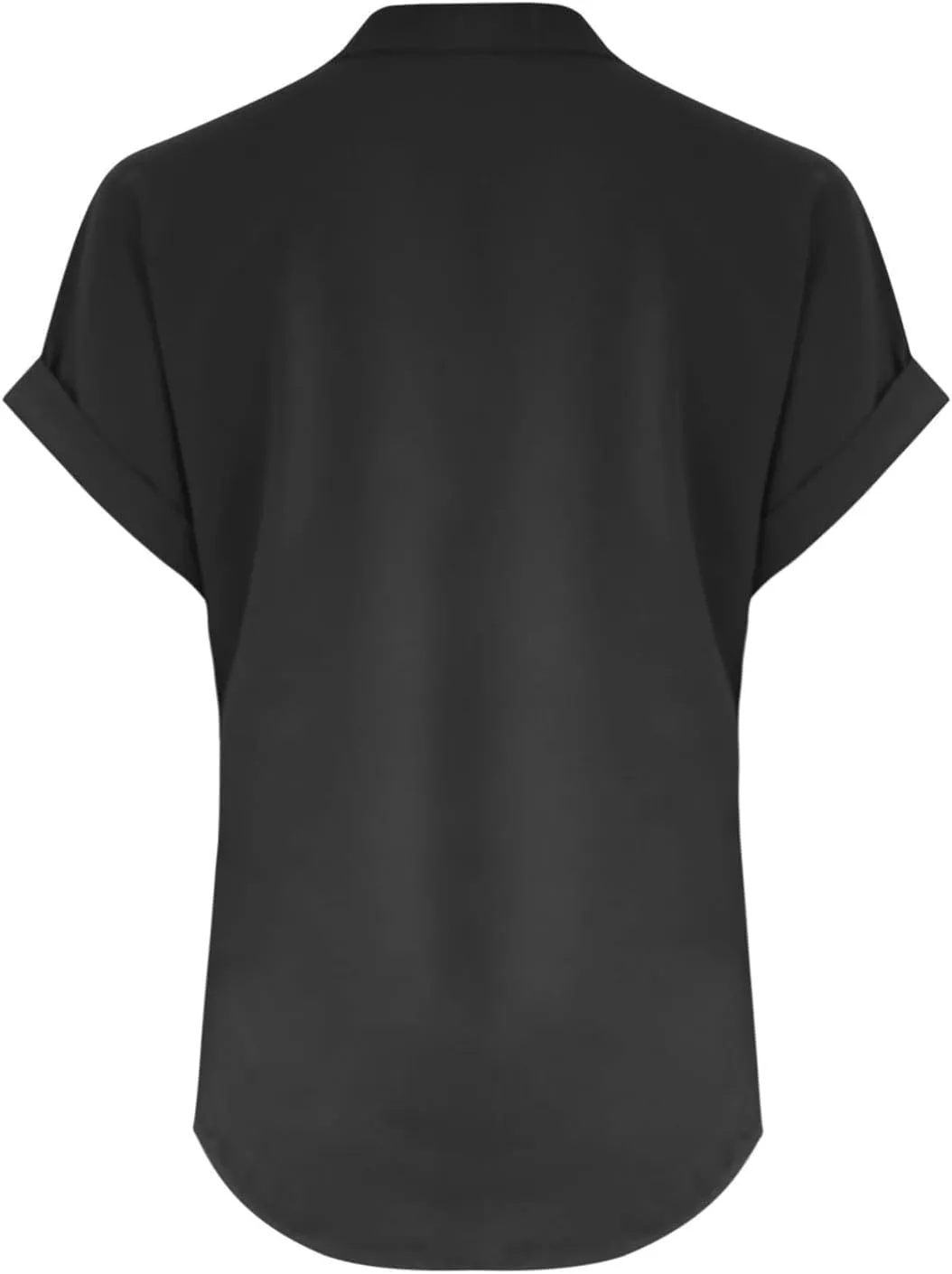 Trendy Short Sleeve Plus Size Blouse for Women Summer Surf Relaxed Fit Comfort Tees V Neck Solid T Shirts