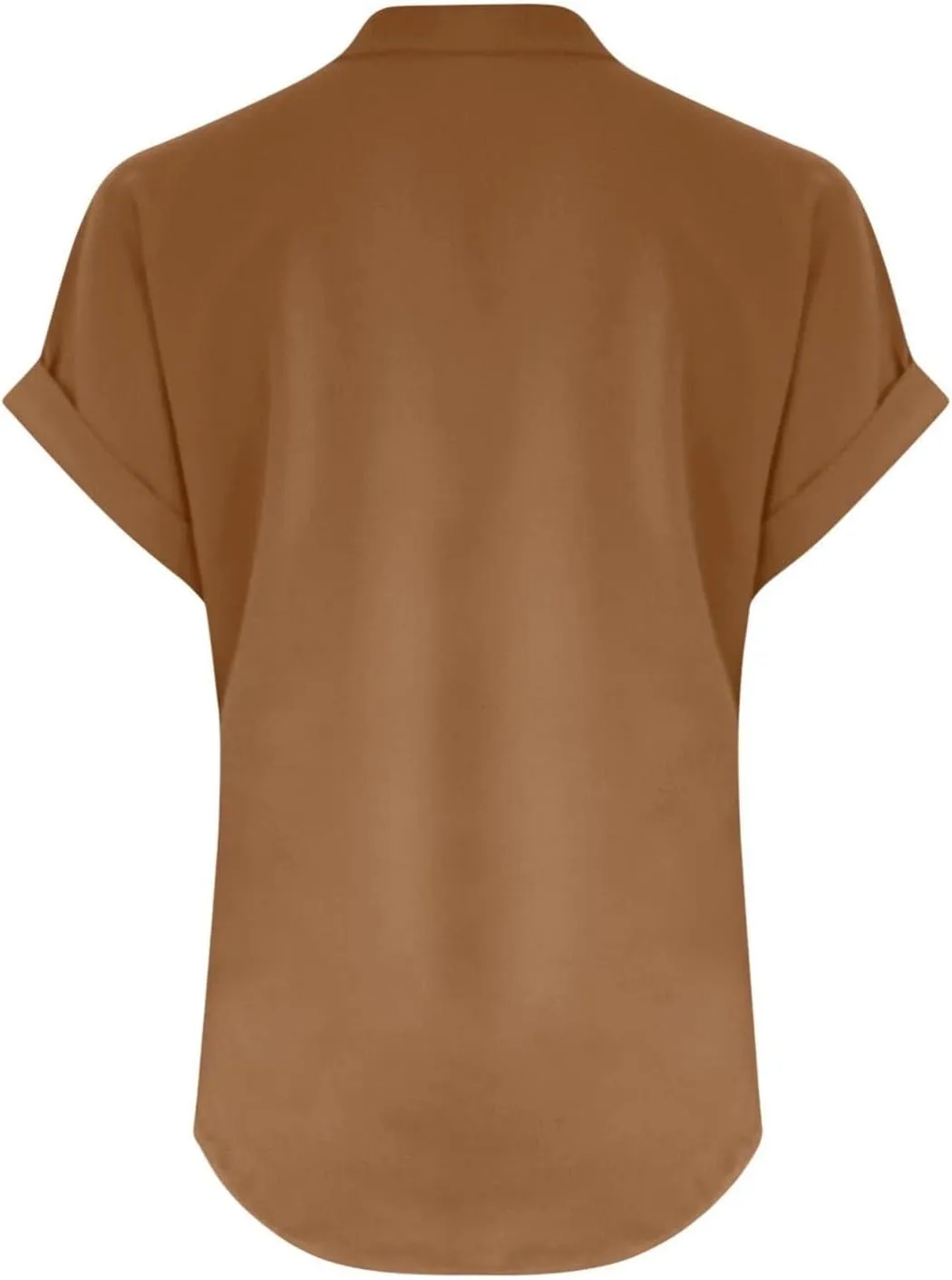 Trendy Short Sleeve Plus Size Blouse for Women Summer Surf Relaxed Fit Comfort Tees V Neck Solid T Shirts