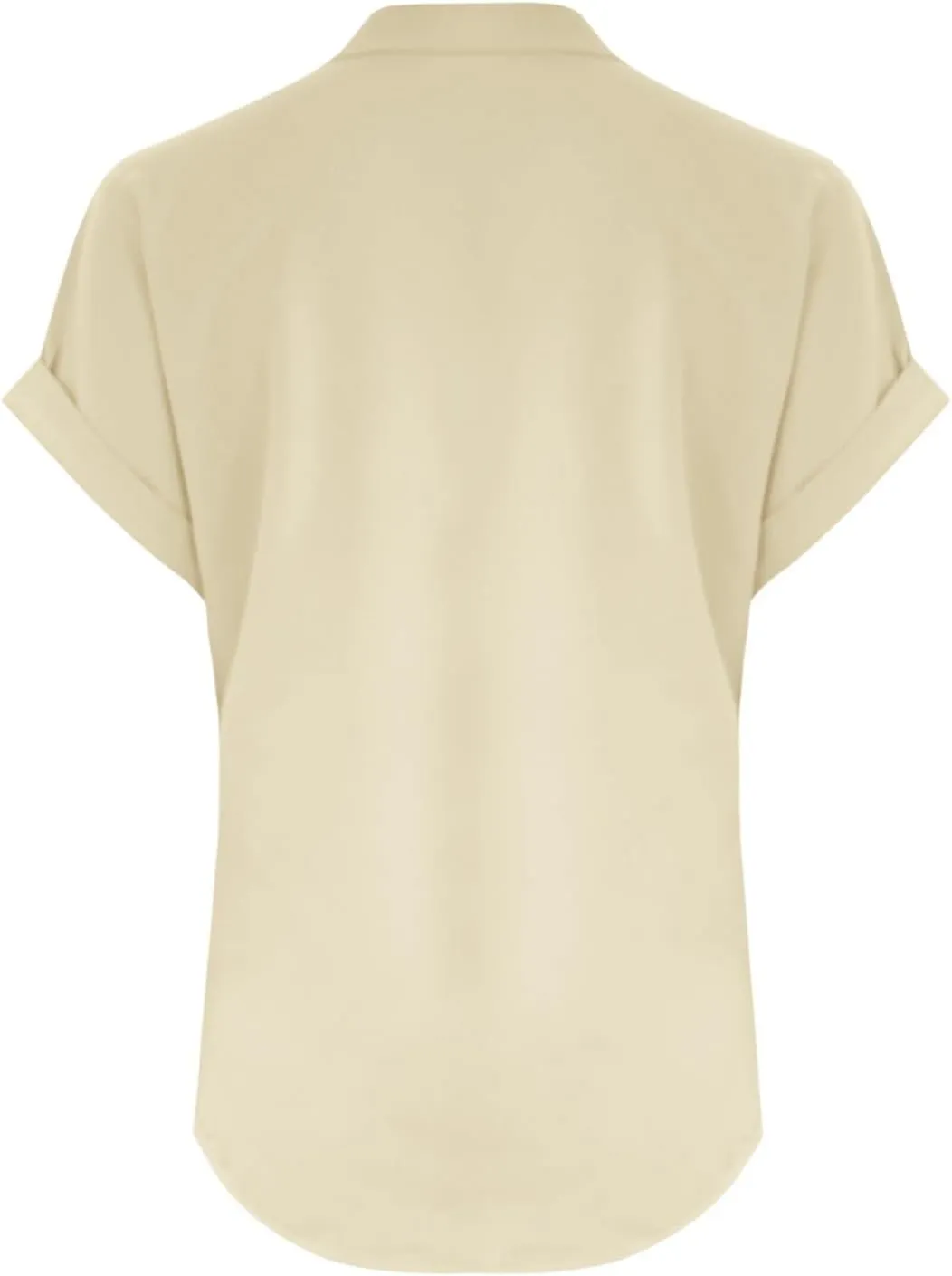 Trendy Short Sleeve Plus Size Blouse for Women Summer Surf Relaxed Fit Comfort Tees V Neck Solid T Shirts