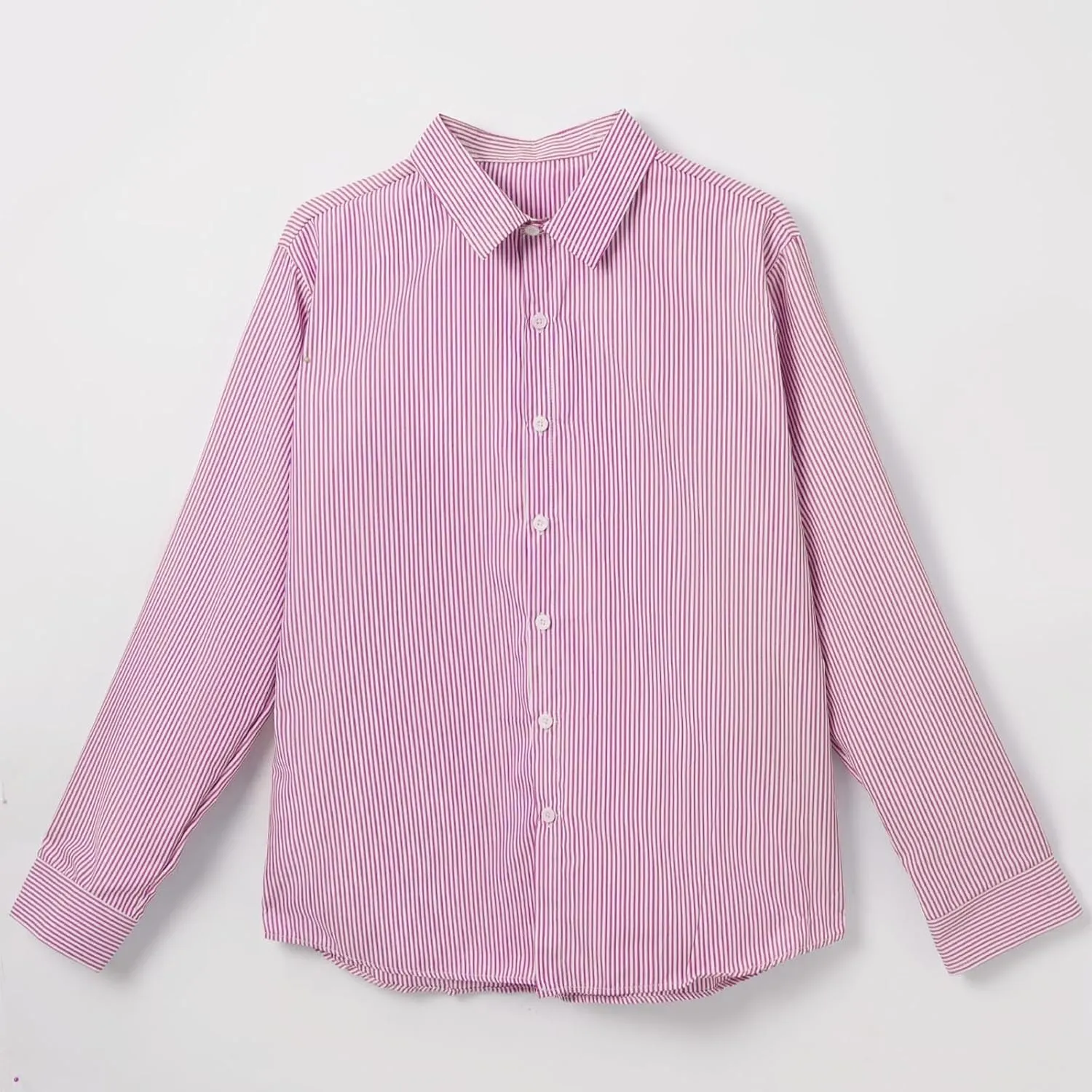 Uillui Men's Big and Tall Vertical Striped Dress Shirt Relaxed Fit Casual Business Button Down Shirt Long Sleeve for Men