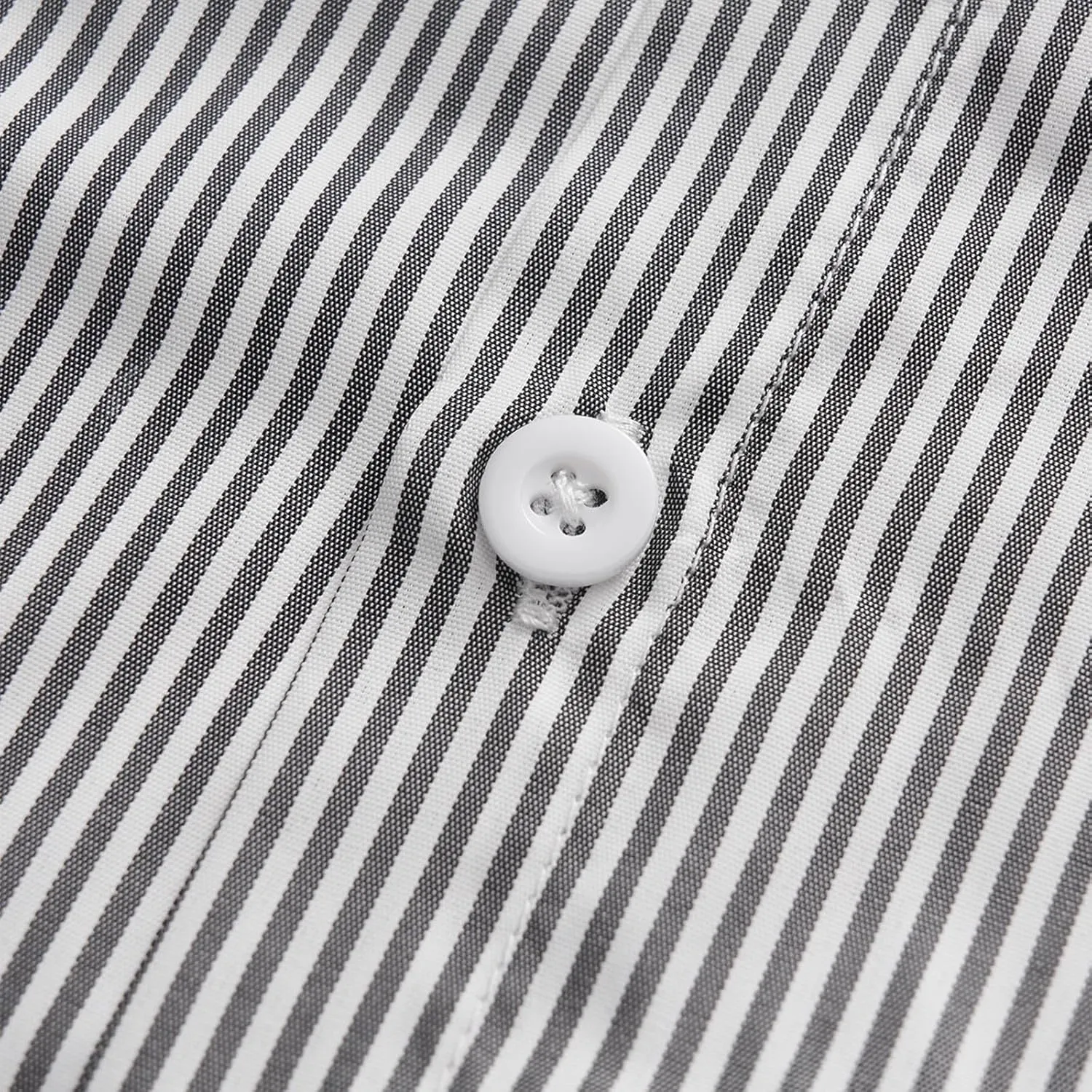 Uillui Men's Big and Tall Vertical Striped Dress Shirt Relaxed Fit Casual Business Button Down Shirt Long Sleeve for Men