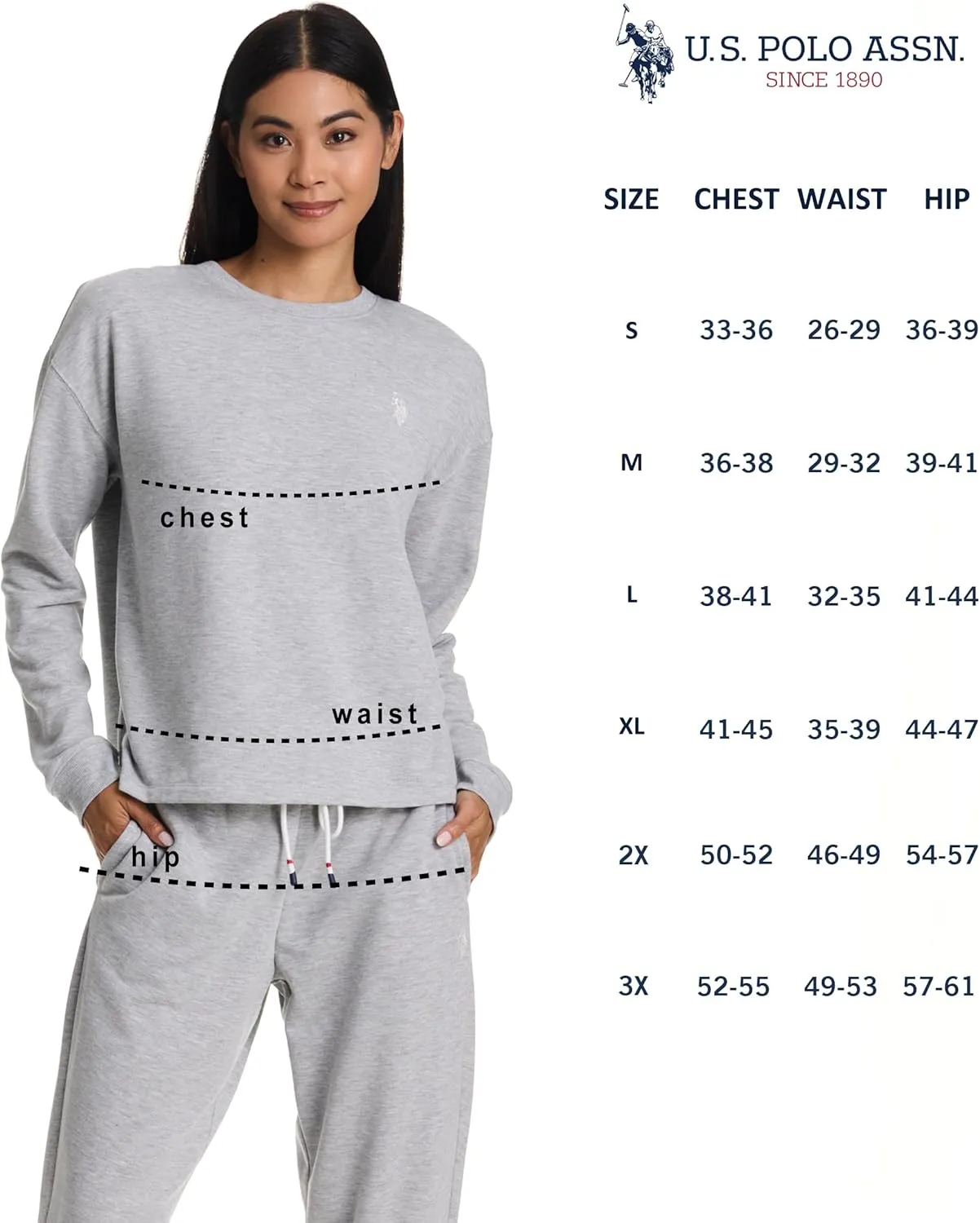 U.S. Polo Assn. Lounge Set Women, Athleisure and Lounge Pajama Sets for Women 2 Piece