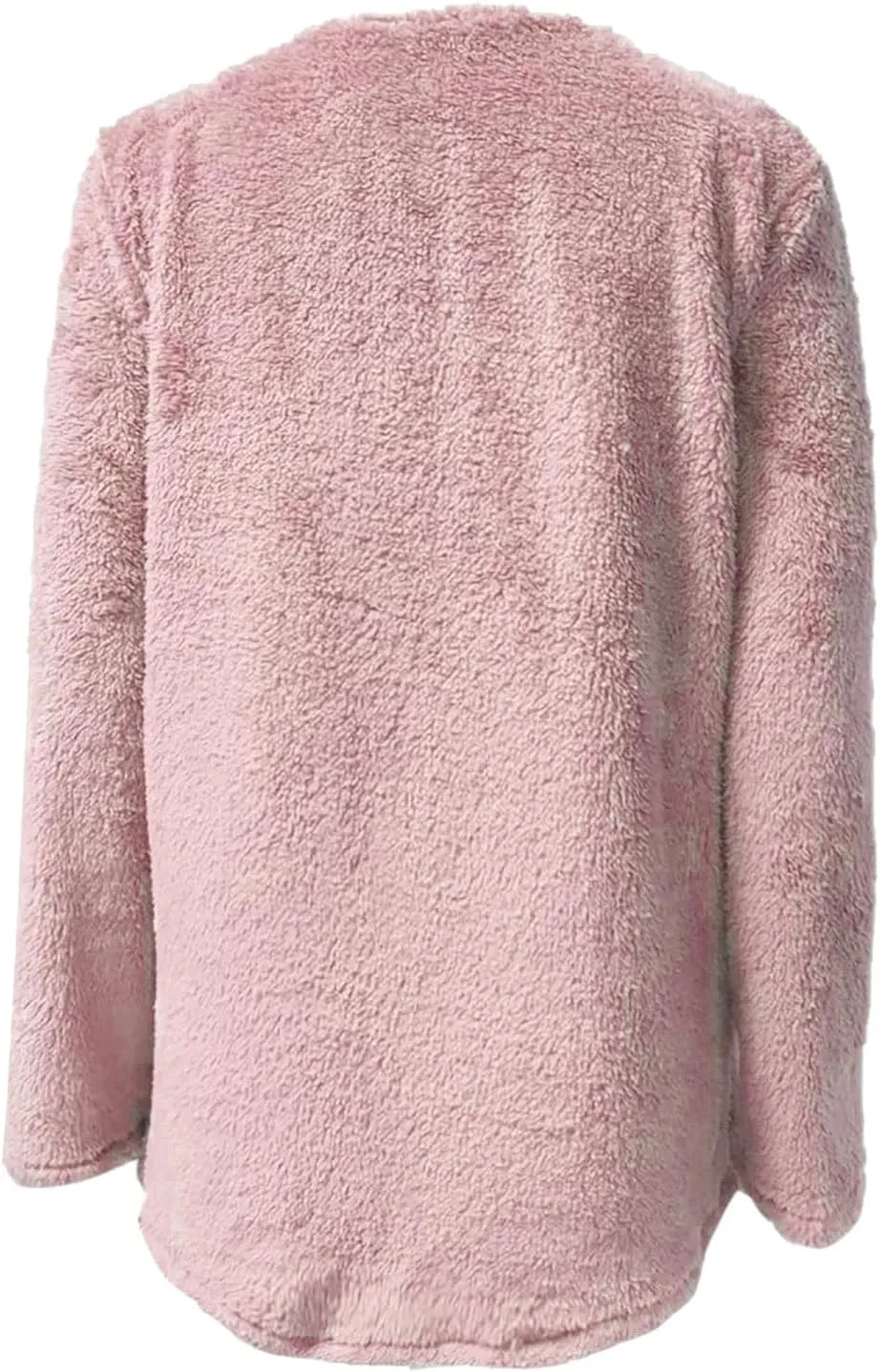 Women Fleece Winter Coats Faux Shearling Oversized Y2K Sweatshirts Long Sleeve Loose Fit Fuzzy Sherpa Pullover Tops Outerwear