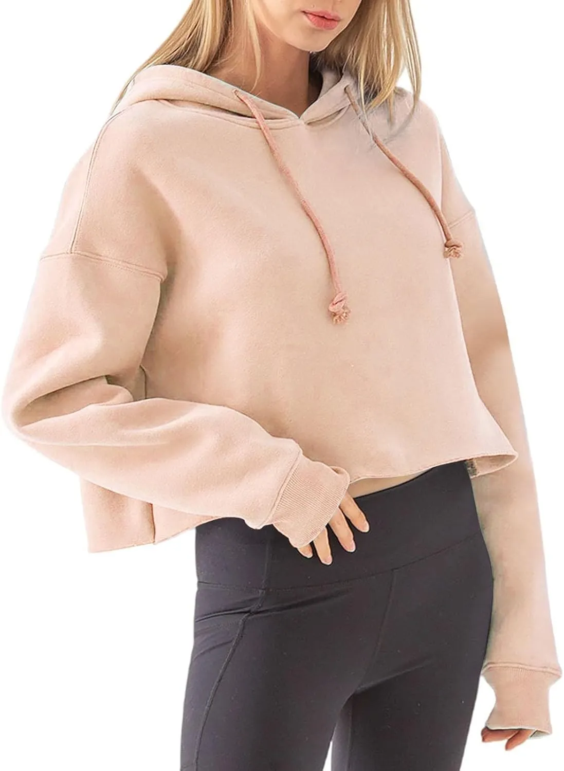 Women Hoodies Fleece Sweatshirt Cropped Hoodies Hoodie Man Woman Sweaters Fall Outfits Casual Long Sleeve
