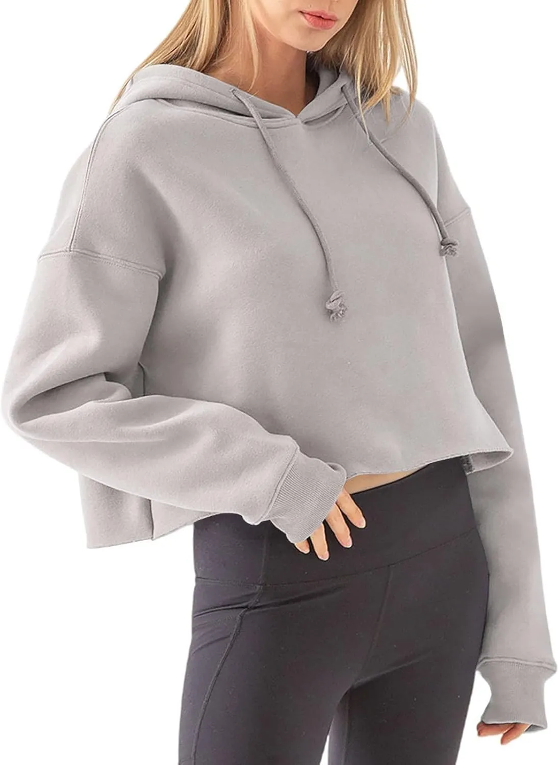 Women Hoodies Fleece Sweatshirt Cropped Hoodies Hoodie Man Woman Sweaters Fall Outfits Casual Long Sleeve