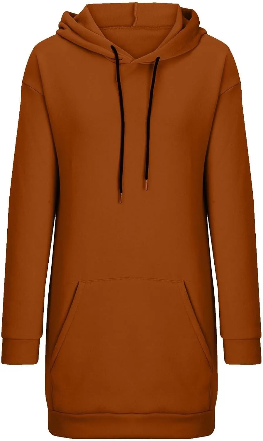 Women Oversized Tunic Hoodie Drawstring Winter Plus Size Sweatshirt Fall Casual Loungewear Pullover Tops with Pockets