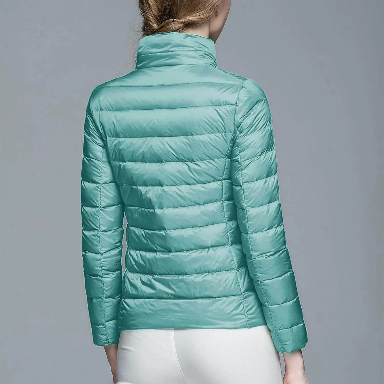 Women Plus Size Lightweight Puffer Jacket Packable Winter Warm Quilted Parka Coat Waterproof Windproof Hooded 2023